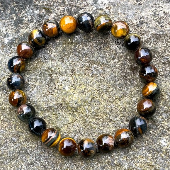 Artisan Jewelry - Tiger Eye Gemstone Bracelet Handmade